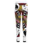 Jack Of Spades Playing Card Print High-Waisted Pocket Leggings