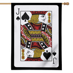 Jack Of Spades Playing Card Print House Flag