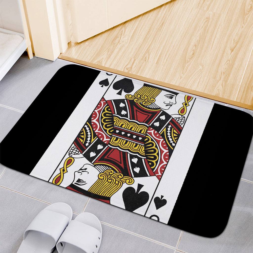Jack Of Spades Playing Card Print Indoor Door Mat