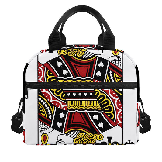 Jack Of Spades Playing Card Print Insulated Lunch Bag