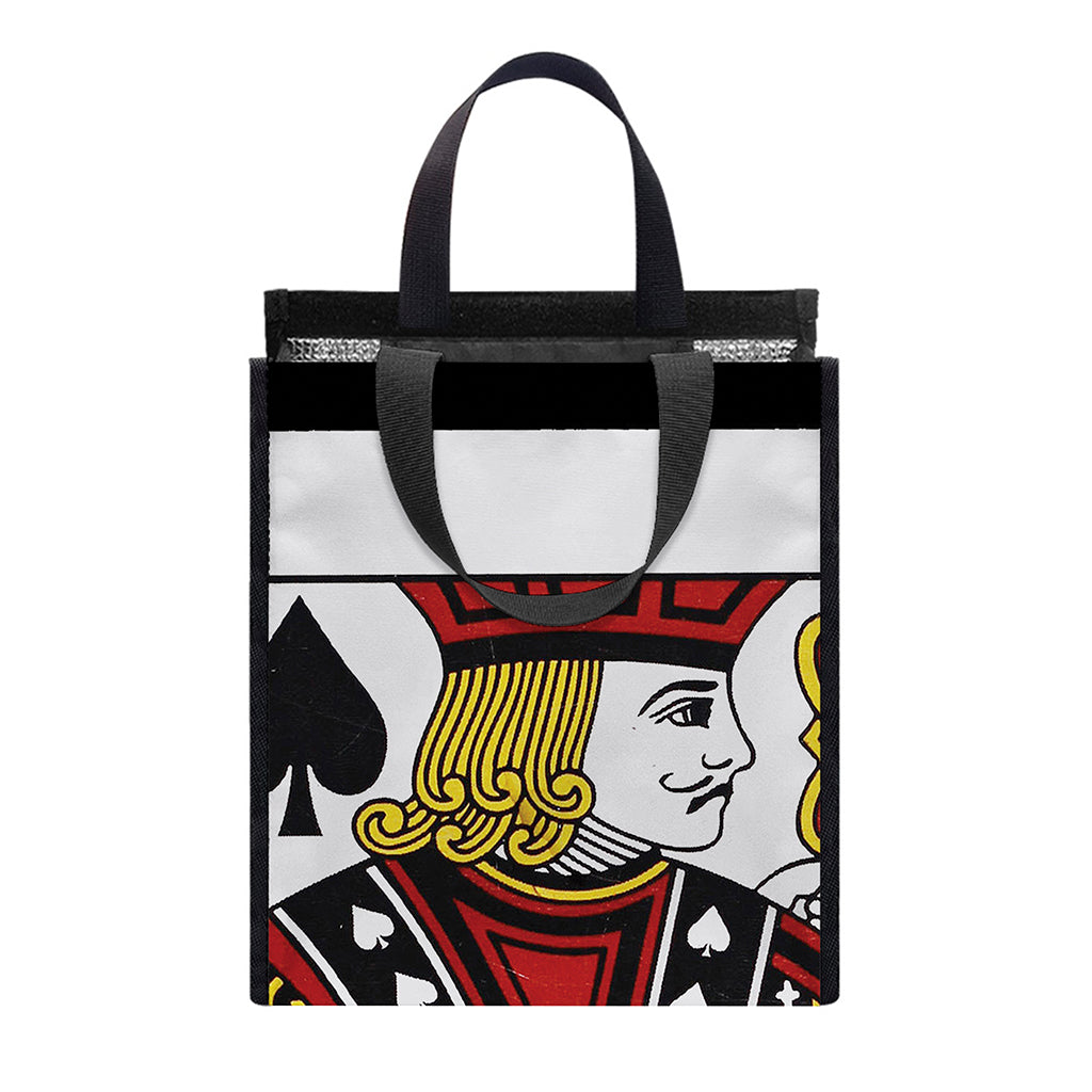 Jack Of Spades Playing Card Print Insulated Lunch Tote