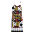 Jack Of Spades Playing Card Print Jersey Midi Cami Dress