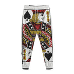 Jack Of Spades Playing Card Print Jogger Pants