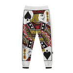 Jack Of Spades Playing Card Print Jogger Pants