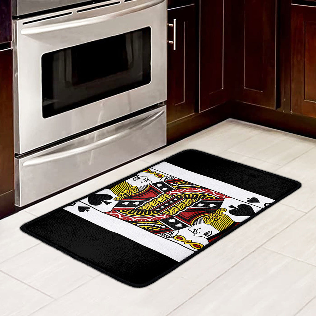Jack Of Spades Playing Card Print Kitchen Mat