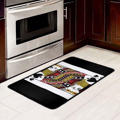 Jack Of Spades Playing Card Print Kitchen Mat