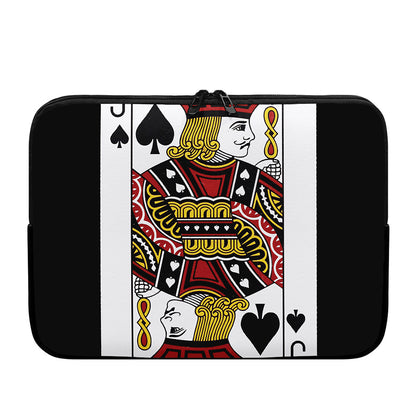Jack Of Spades Playing Card Print Laptop Sleeve