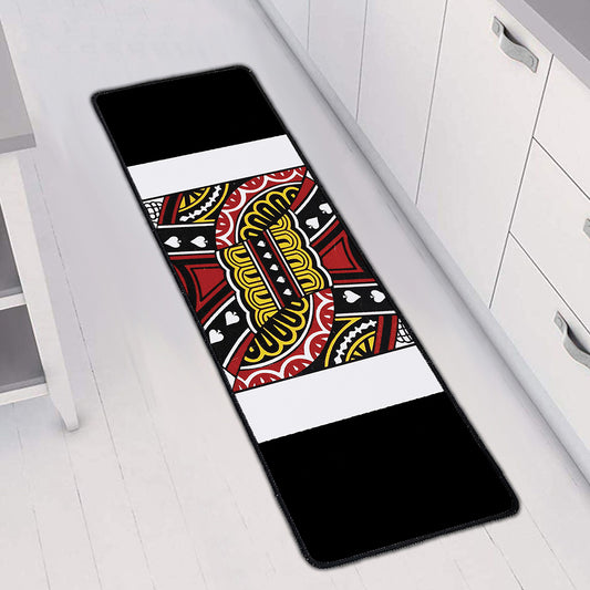 Jack Of Spades Playing Card Print Long Kitchen Mat