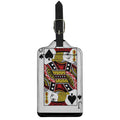 Jack Of Spades Playing Card Print Luggage Tag