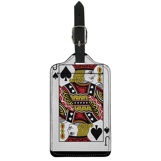 Jack Of Spades Playing Card Print Luggage Tag