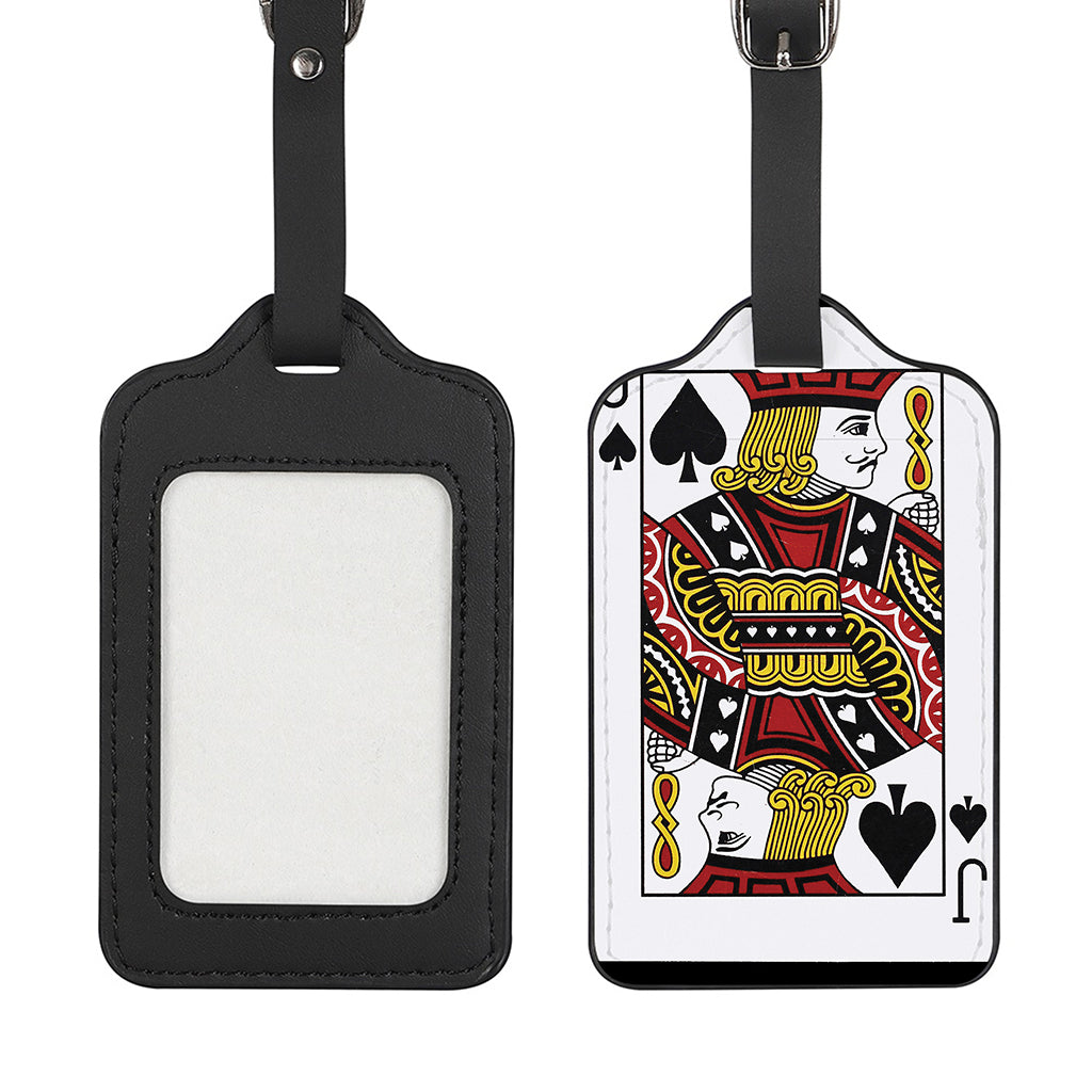 Jack Of Spades Playing Card Print Luggage Tag