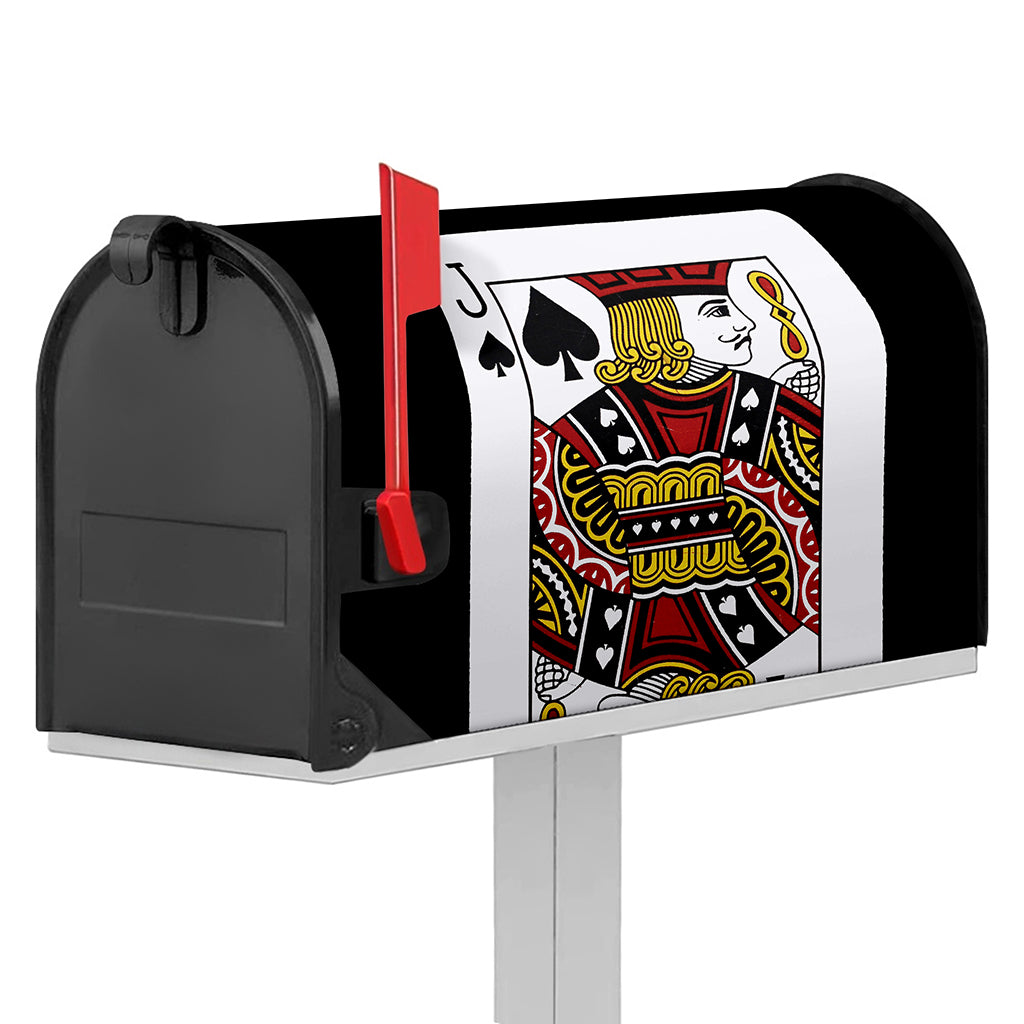 Jack Of Spades Playing Card Print Mailbox Cover