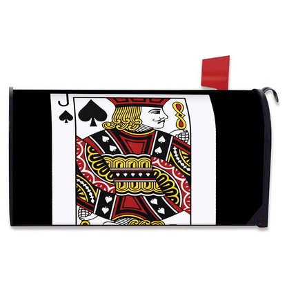 Jack Of Spades Playing Card Print Mailbox Cover