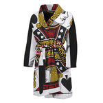 Jack Of Spades Playing Card Print Men's Bathrobe