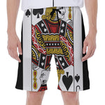 Jack Of Spades Playing Card Print Men's Beach Shorts