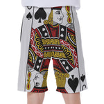 Jack Of Spades Playing Card Print Men's Beach Shorts