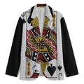 Jack Of Spades Playing Card Print Men's Blazer