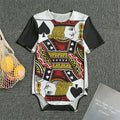 Jack Of Spades Playing Card Print Men's Bodysuit