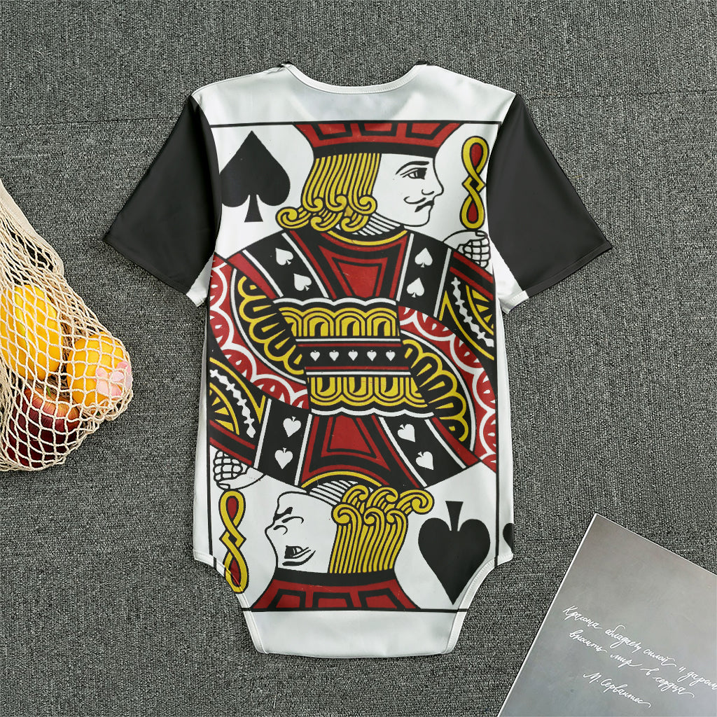 Jack Of Spades Playing Card Print Men's Bodysuit
