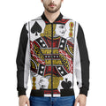 Jack Of Spades Playing Card Print Men's Bomber Jacket