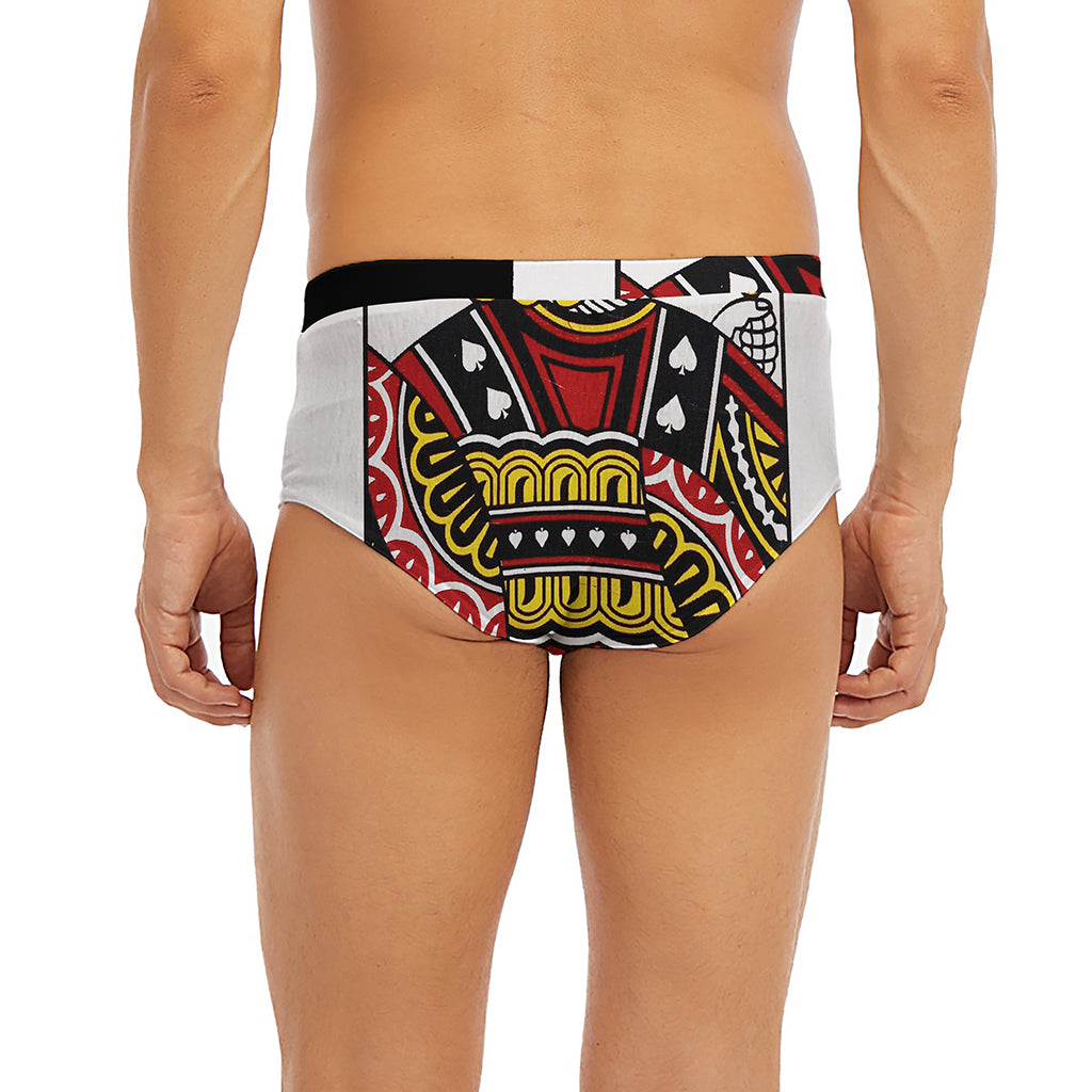 Jack Of Spades Playing Card Print Men's Briefs