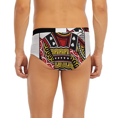 Jack Of Spades Playing Card Print Men's Briefs