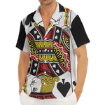 Jack Of Spades Playing Card Print Men's Deep V-Neck Shirt