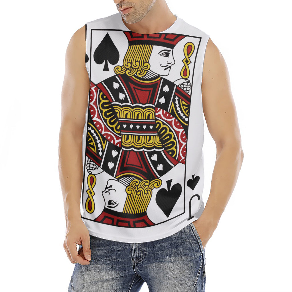 Jack Of Spades Playing Card Print Men's Fitness Tank Top