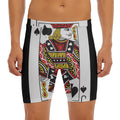 Jack Of Spades Playing Card Print Men's Long Boxer Briefs