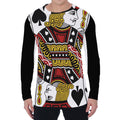 Jack Of Spades Playing Card Print Men's Long Sleeve T-Shirt