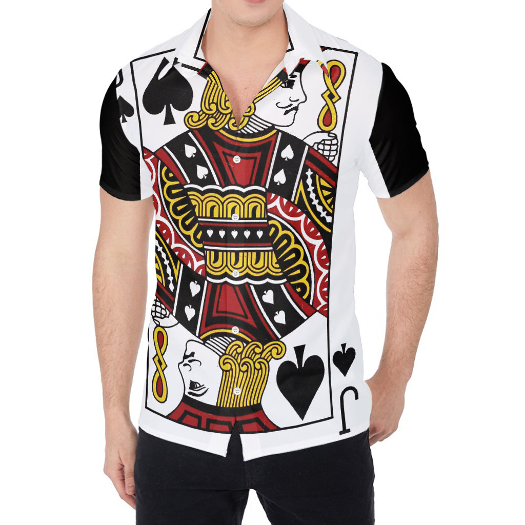Jack Of Spades Playing Card Print Men's Shirt