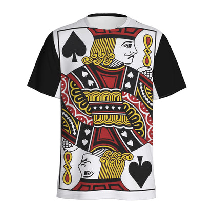 Jack Of Spades Playing Card Print Men's Sports T-Shirt