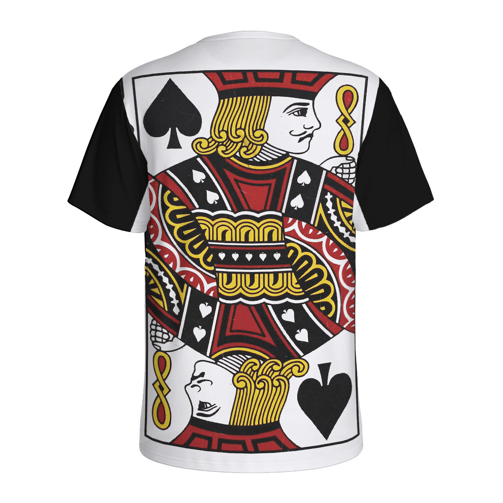 Jack Of Spades Playing Card Print Men's Sports T-Shirt