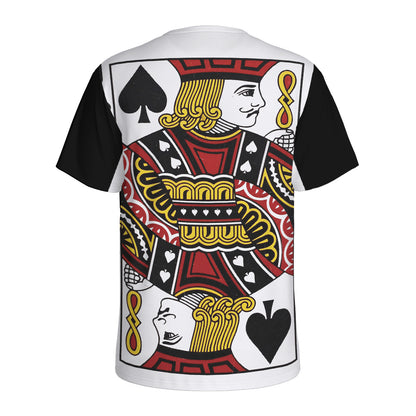 Jack Of Spades Playing Card Print Men's Sports T-Shirt