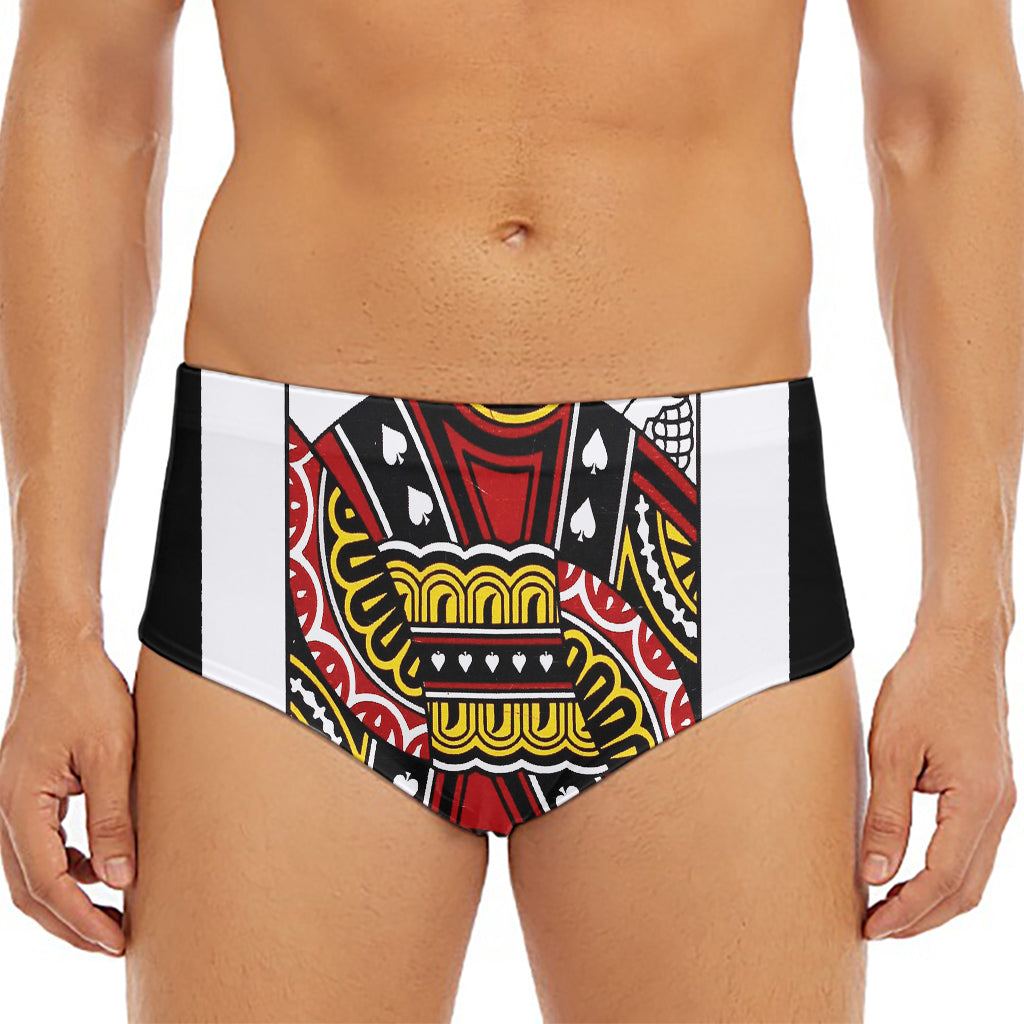 Jack Of Spades Playing Card Print Men's Triangle Swim Briefs