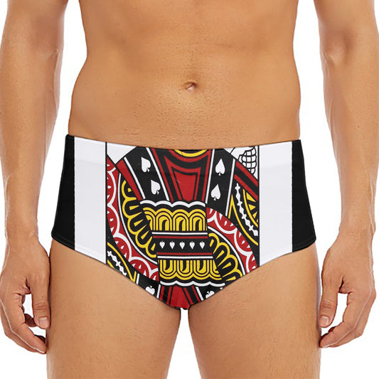 Jack Of Spades Playing Card Print Men's Triangle Swim Briefs