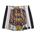 Jack Of Spades Playing Card Print Mesh Shorts