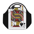 Jack Of Spades Playing Card Print Neoprene Lunch Bag