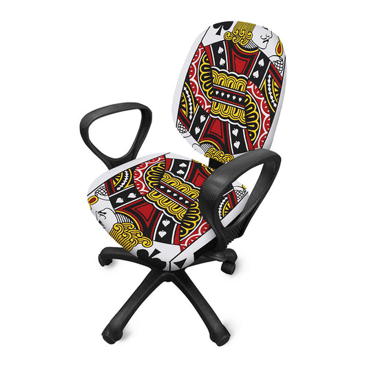 Jack Of Spades Playing Card Print Office Chair Cover