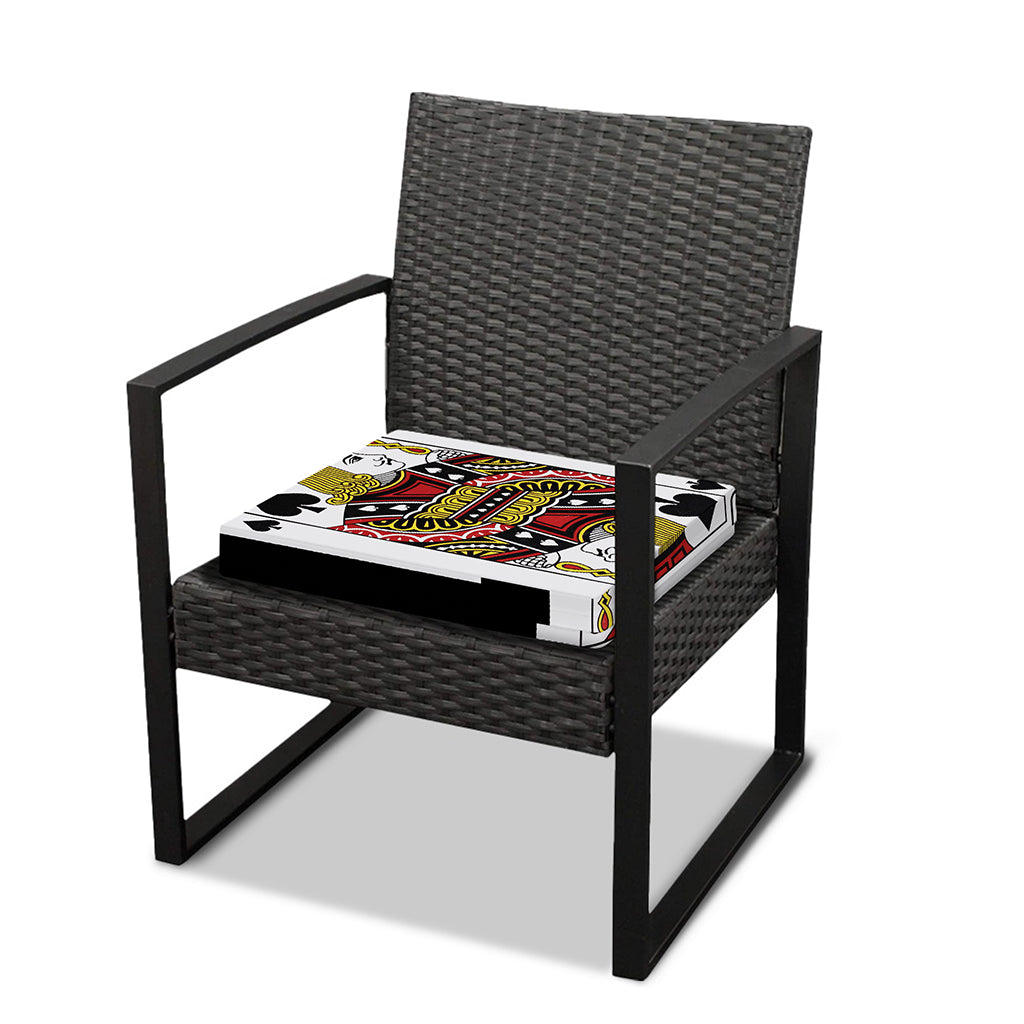Jack Of Spades Playing Card Print Outdoor Seat Cushion Cover
