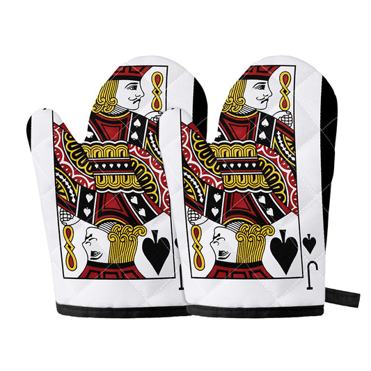 Jack Of Spades Playing Card Print Oven Mitts