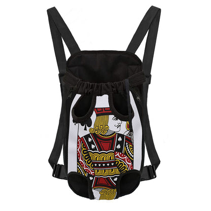 Jack Of Spades Playing Card Print Pet Carrier Backpack
