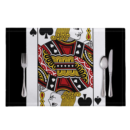 Jack Of Spades Playing Card Print Placemat