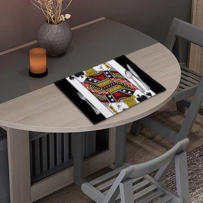Jack Of Spades Playing Card Print Placemat