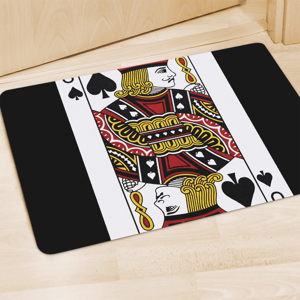 Jack Of Spades Playing Card Print Polyester Doormat