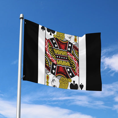 Jack Of Spades Playing Card Print Polyester Flag