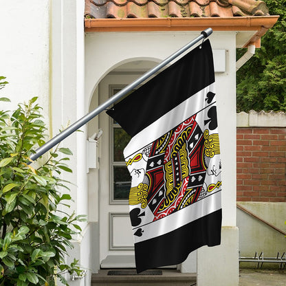 Jack Of Spades Playing Card Print Polyester Flag