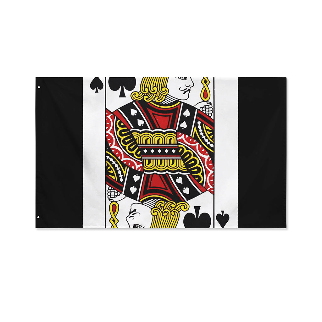 Jack Of Spades Playing Card Print Polyester Flag