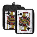 Jack Of Spades Playing Card Print Pot Holders With Pocket