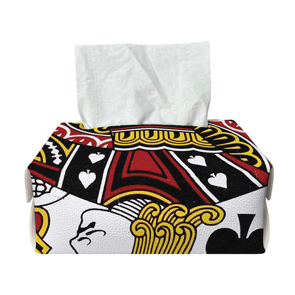 Jack Of Spades Playing Card Print Rectangle Tissue Box Cover